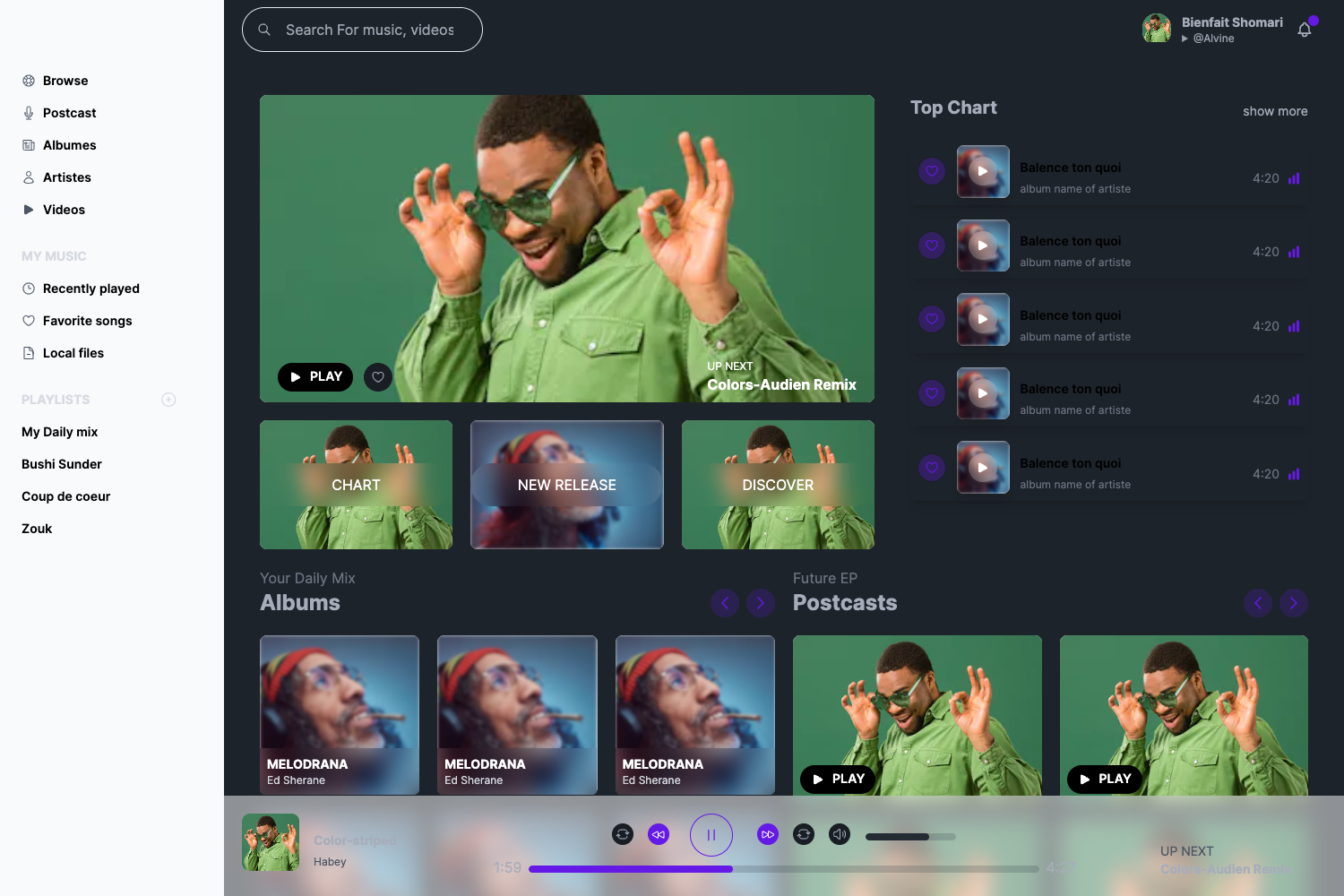 dailydose ui template preview
