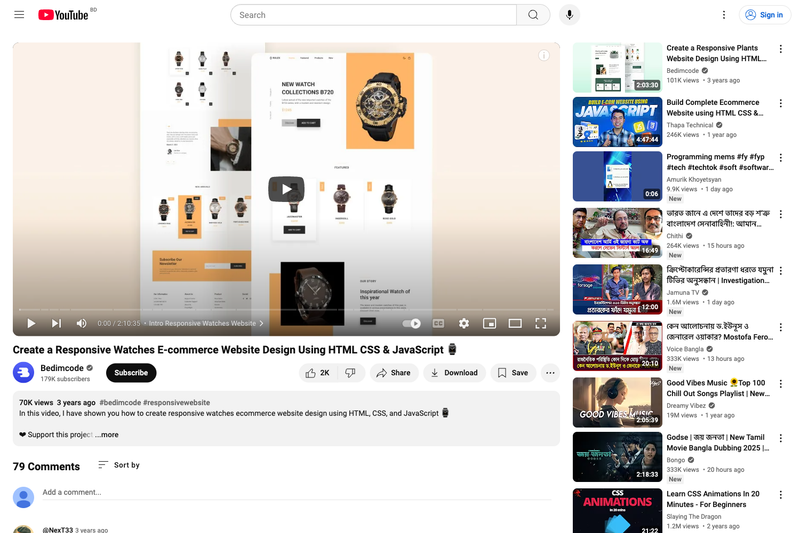 Image for Responsive Watches Website on template0.com Image for Responsive Watches Website on template0.com