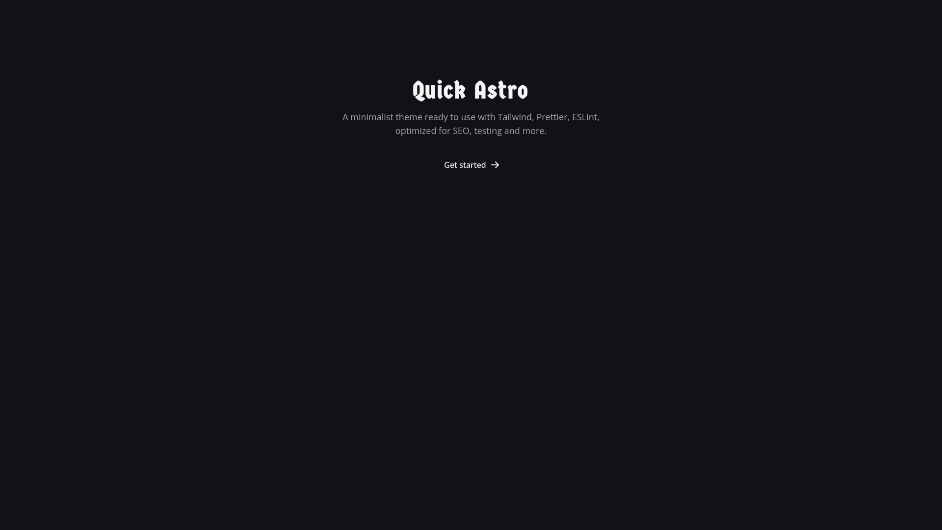 screenshot of Quick Astro on template0.com