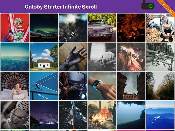 Image for Gatsby Starter Infinite Scroll on template0.com Image for Gatsby Starter Infinite Scroll on template0.com