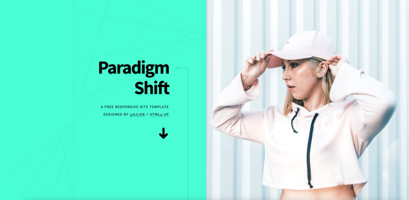 Image for Paradigm Shift(personal html template) on template0.com