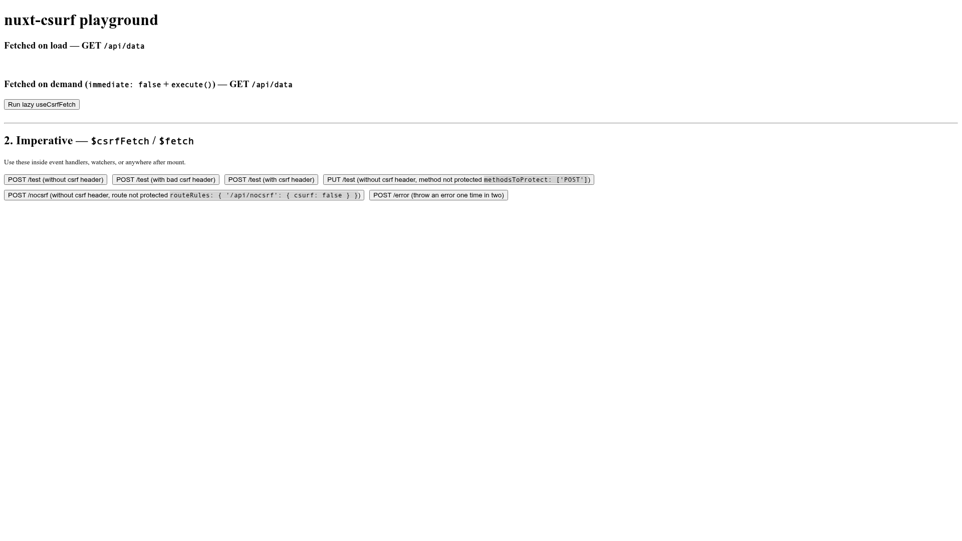 screenshot of Nuxt Csurf on template0.com