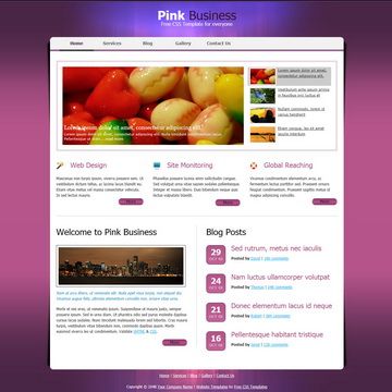 Image for Pink Business on template0.com Image for Pink Business on template0.com