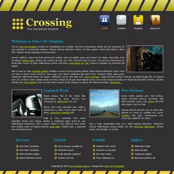 Image for Crossing Template on template0.com Image for Crossing Template on template0.com