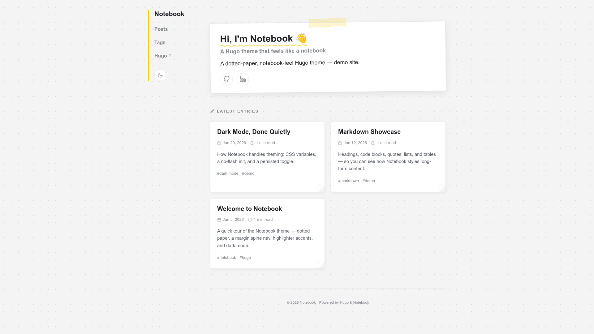 Notebook preview