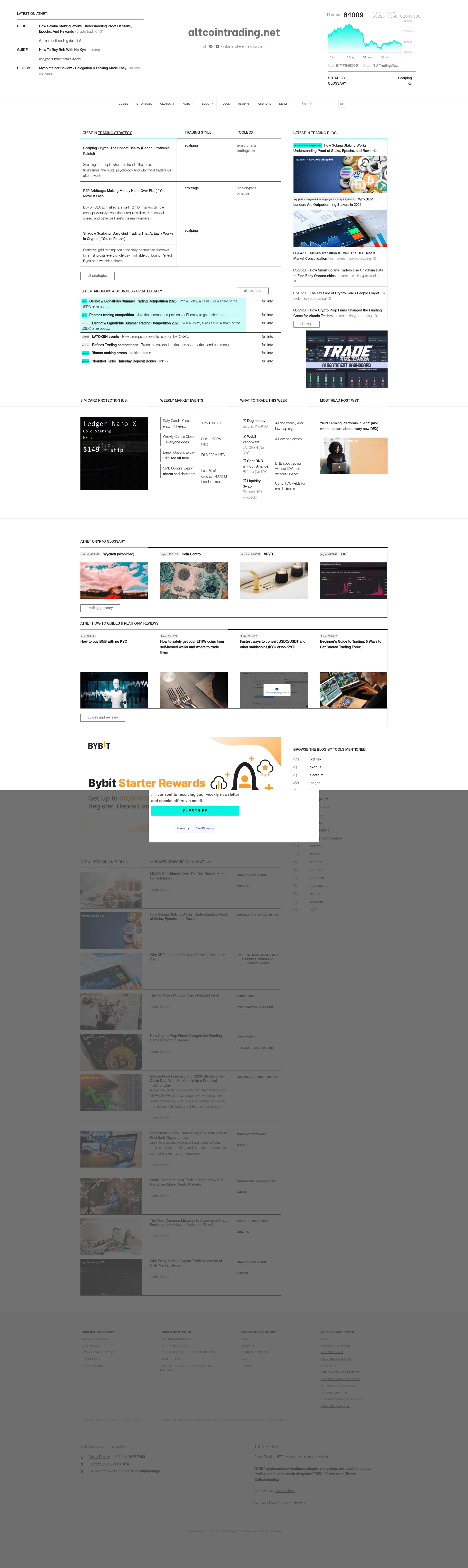 screenshot of Trading on template0.com
