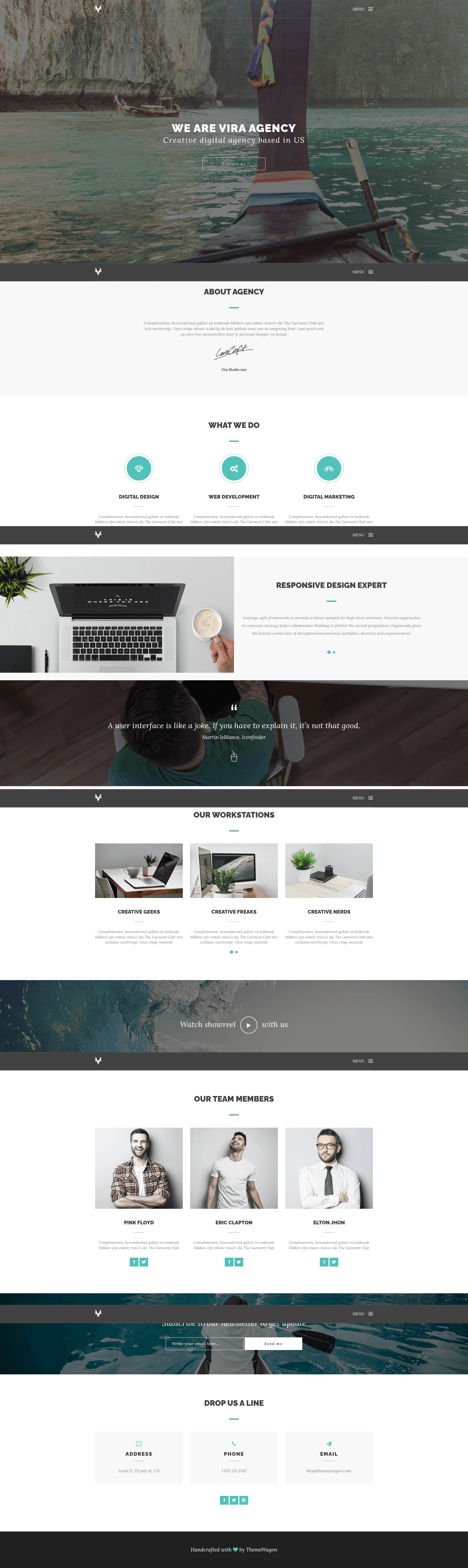 screenshot of Vira on template0.com