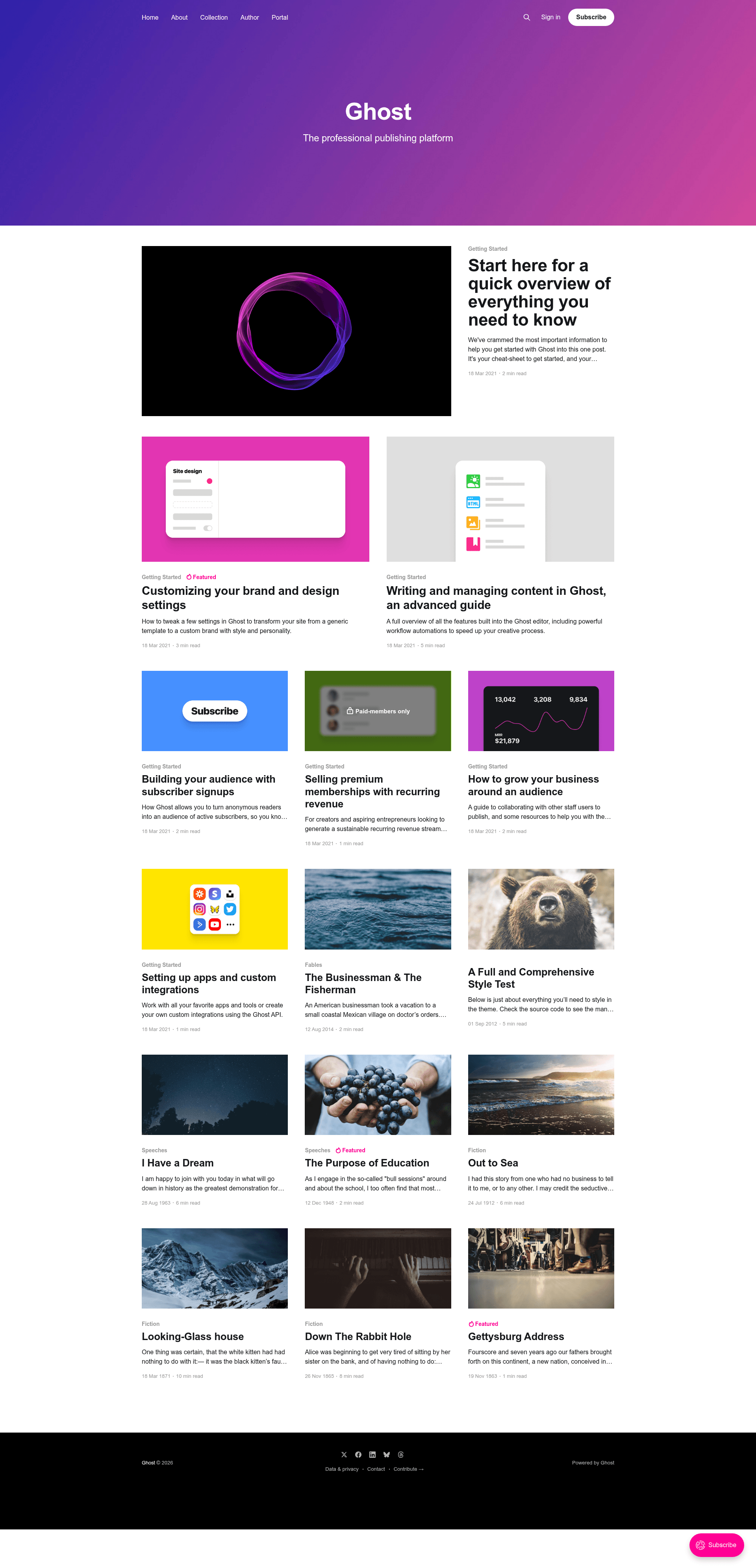 screenshot of Casper on template0.com