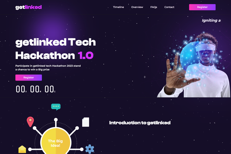 Image for Hackathon Landing Page on template0.com Image for Hackathon Landing Page on template0.com