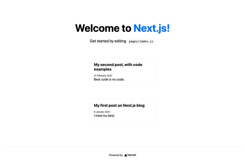 Image for Next.js Blog Starter on template0.com Image for Next.js Blog Starter on template0.com