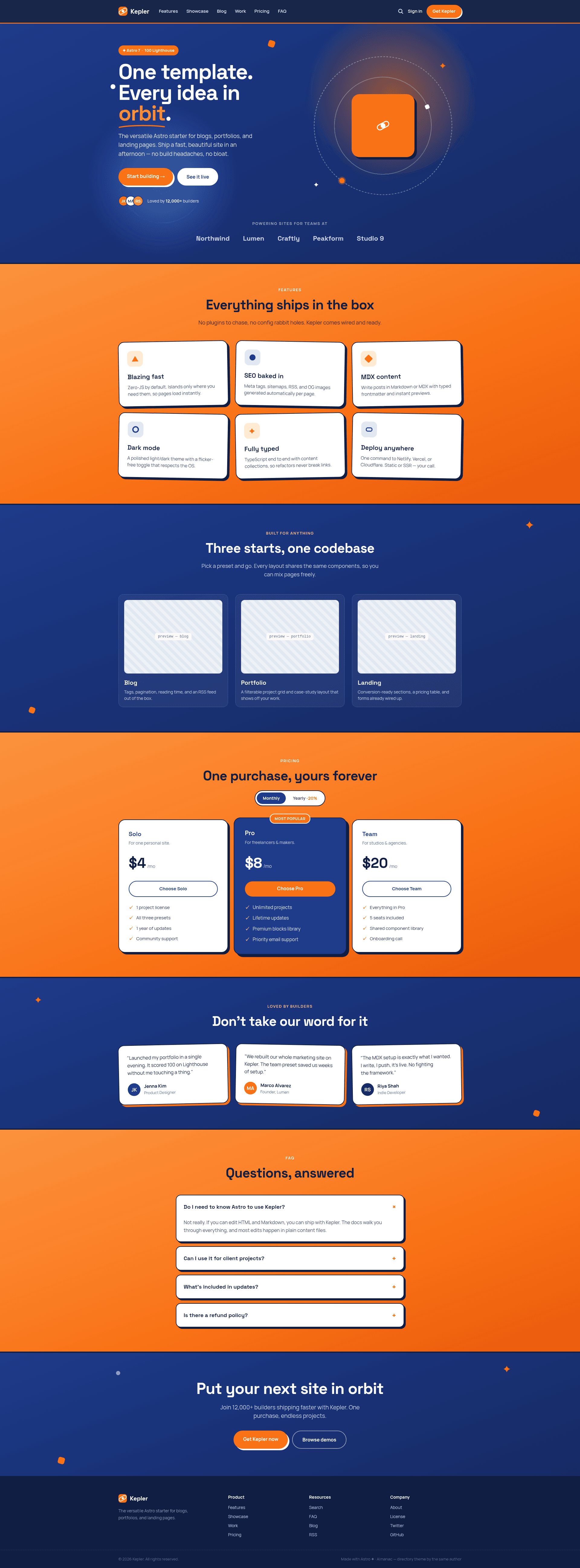 screenshot of Kepler on template0.com