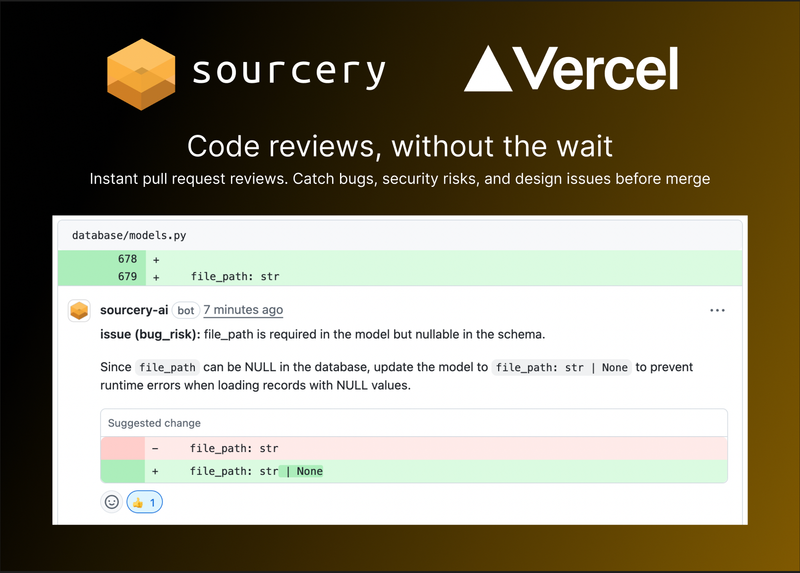 Image for Sourcery for Vercel on template0.com