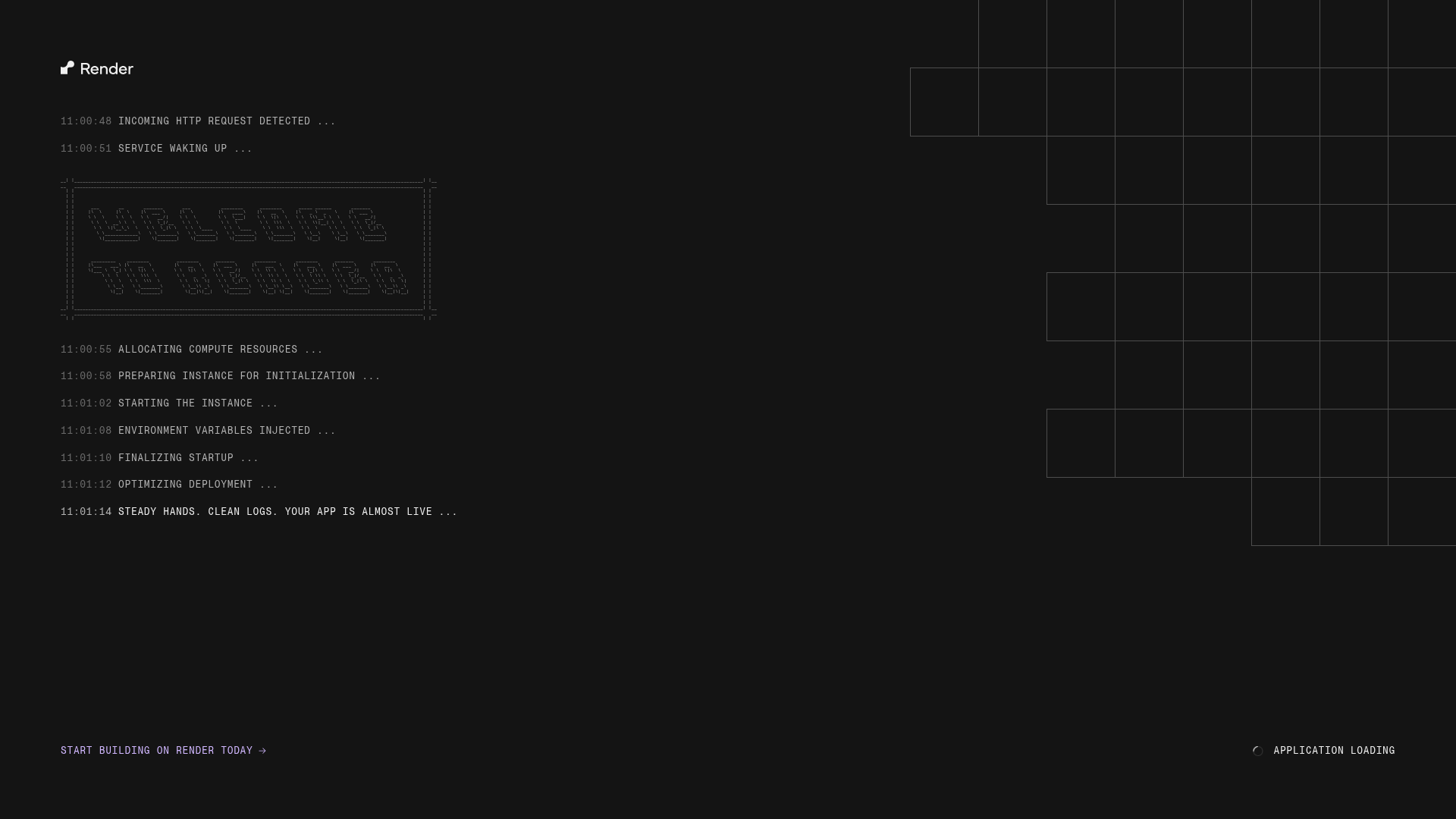 screenshot of Wix Clone on template0.com