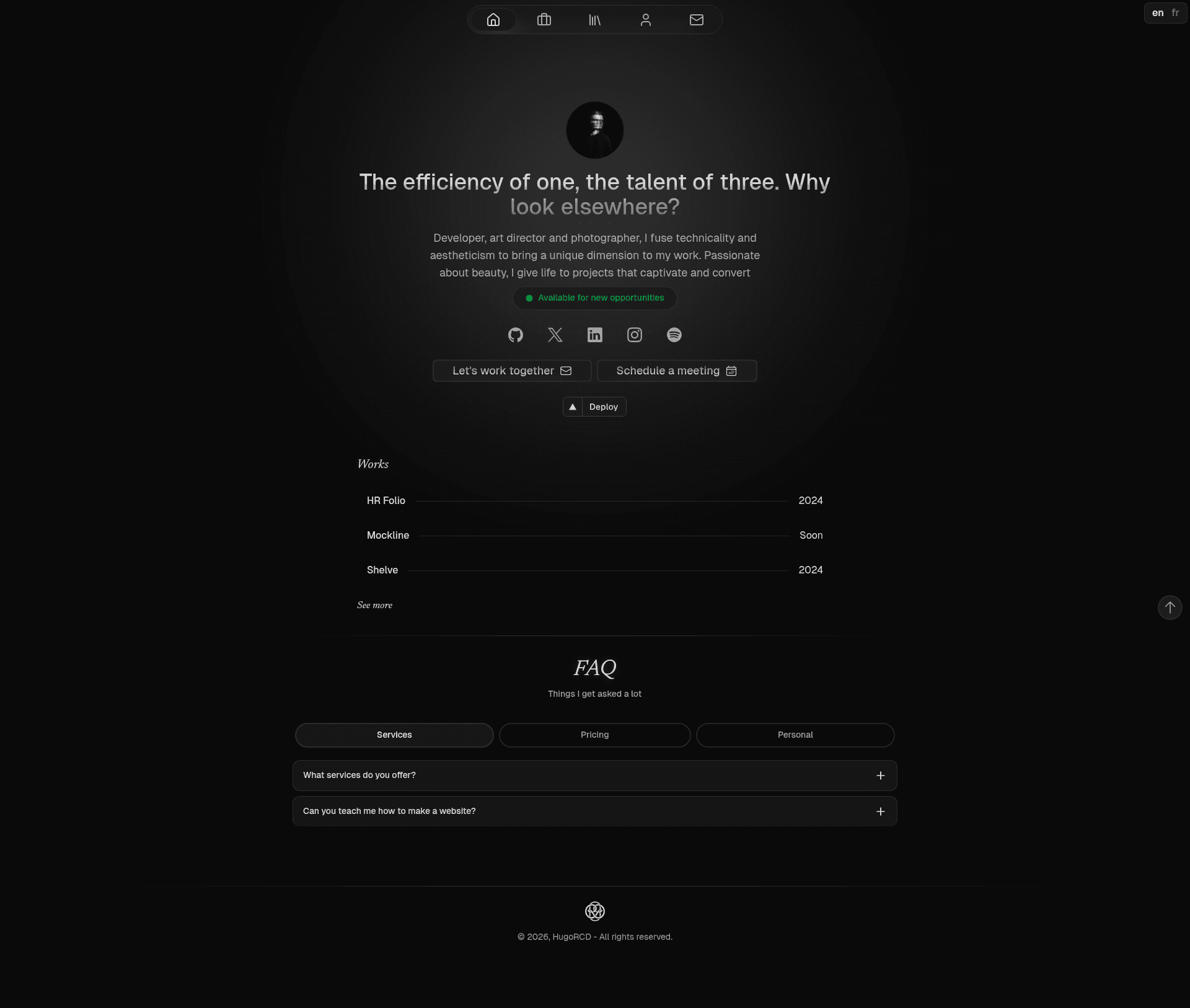 screenshot of Canvas Portfolio on template0.com