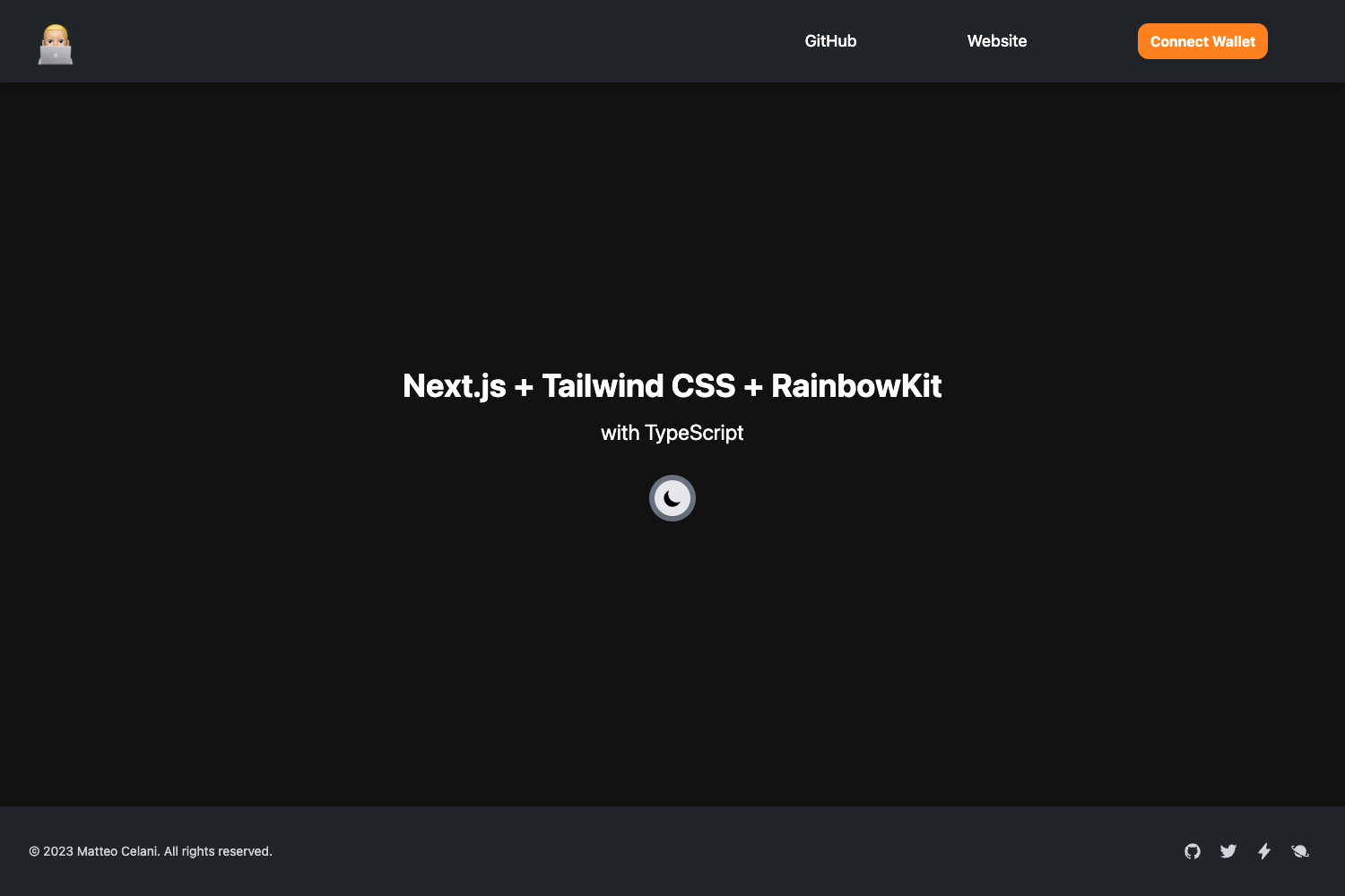 Next.js dApp Template preview