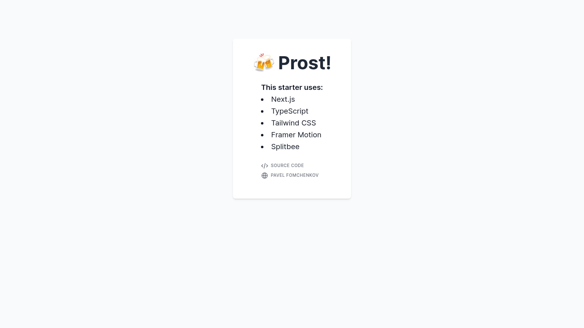 screenshot of Prost on template0.com