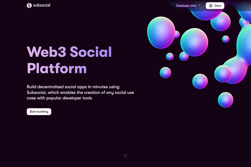 Image for Subsocial React Example on template0.com Image for Subsocial React Example on template0.com