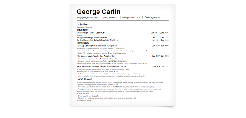 Image for Simple Resume on template0.com Image for Simple Resume on template0.com