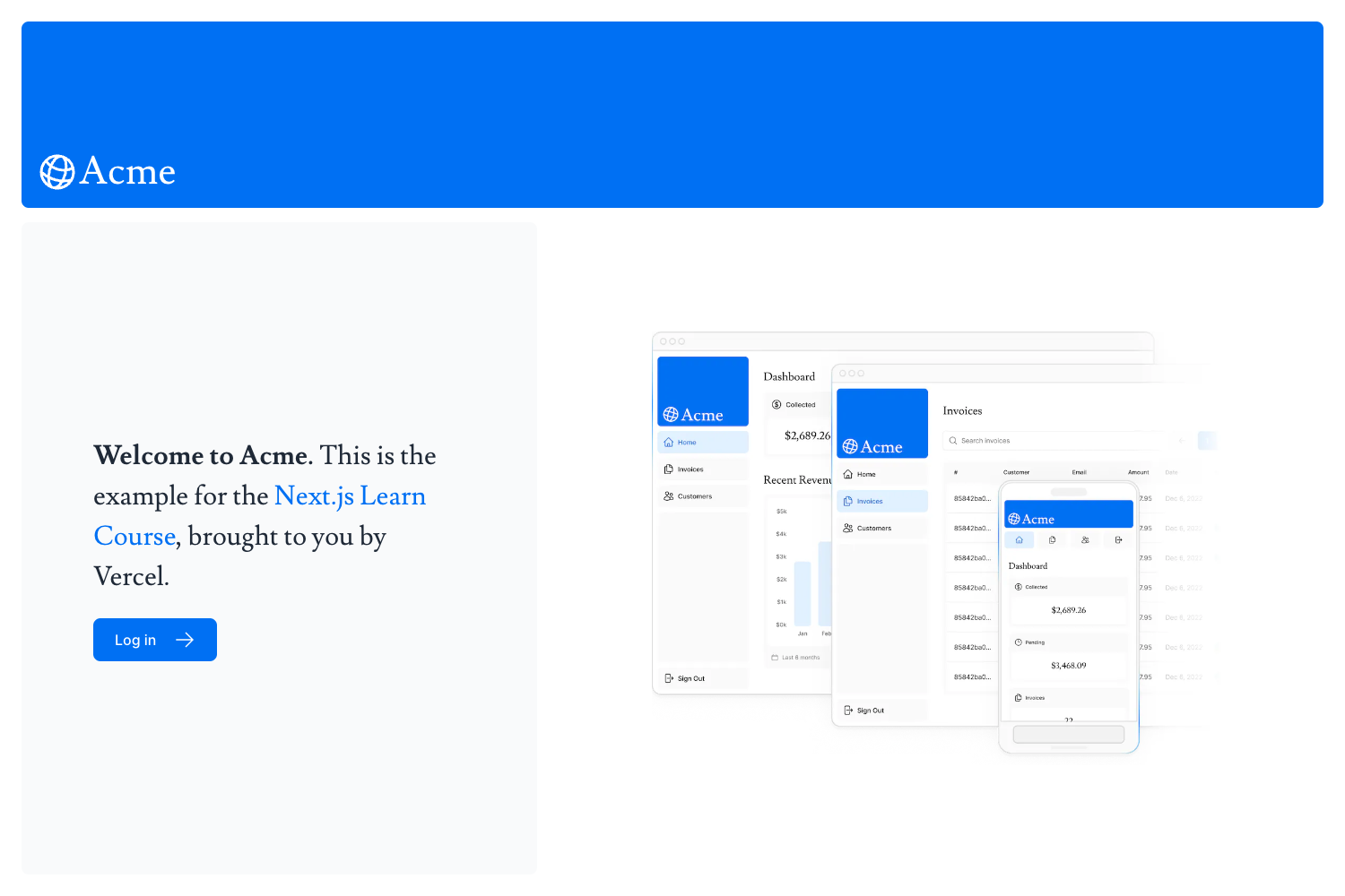 Next.js Project Template preview