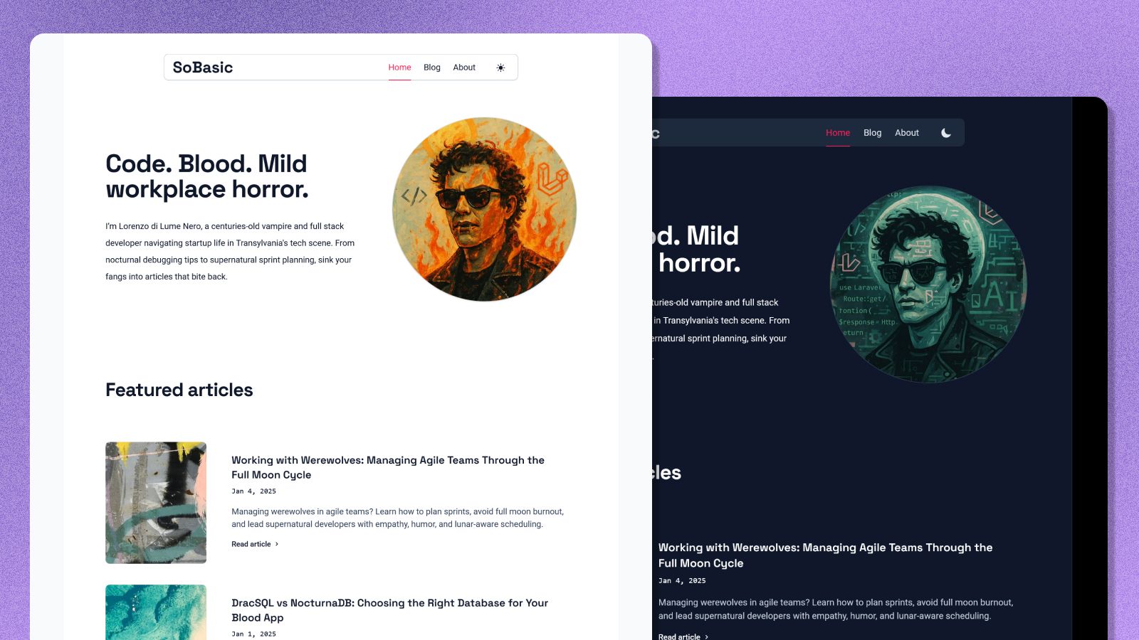 So Basic - Astro Blog Template preview