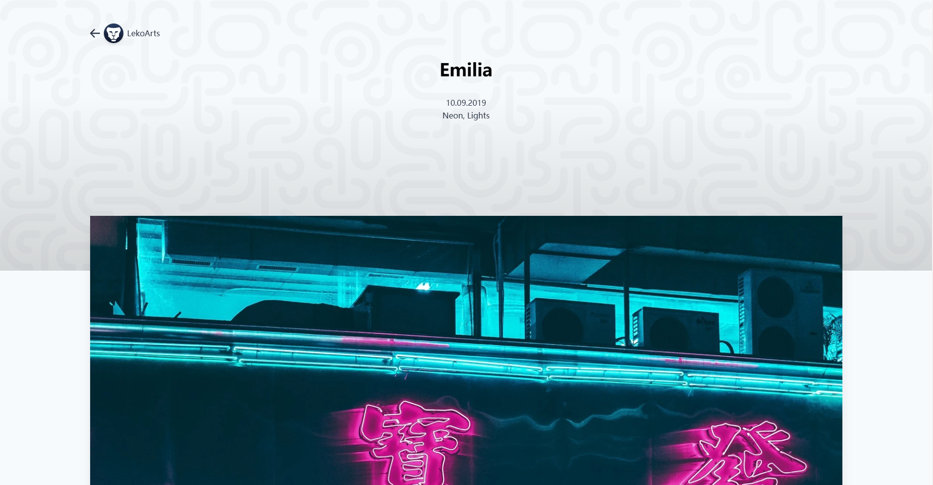 Image for Emilia(portfolio gatsby template) on template0.com