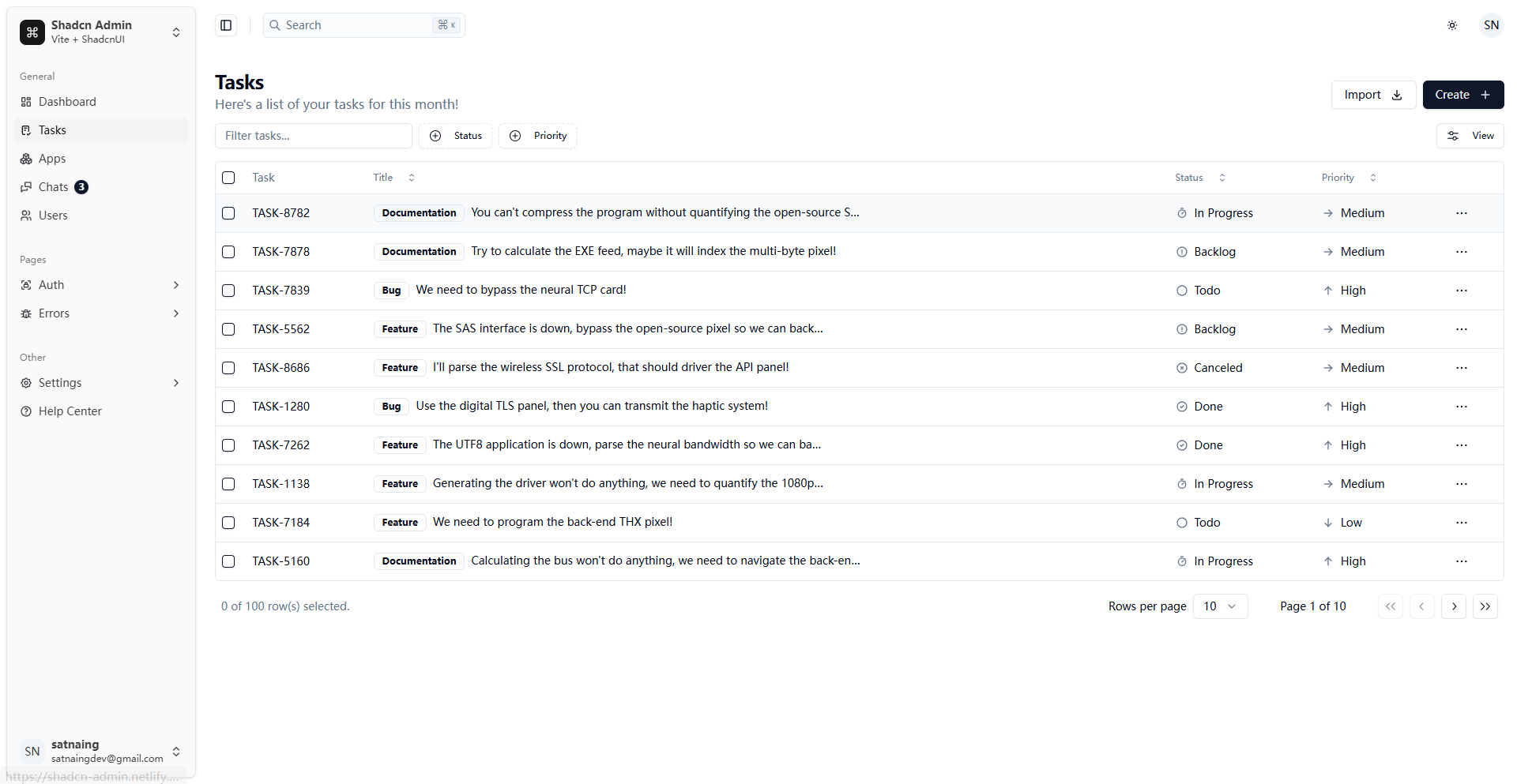 Shadcn Admin Free Dashboard Template shadcn react tailwind Shadcn Admin Free Dashboard Template shadcn react tailwind