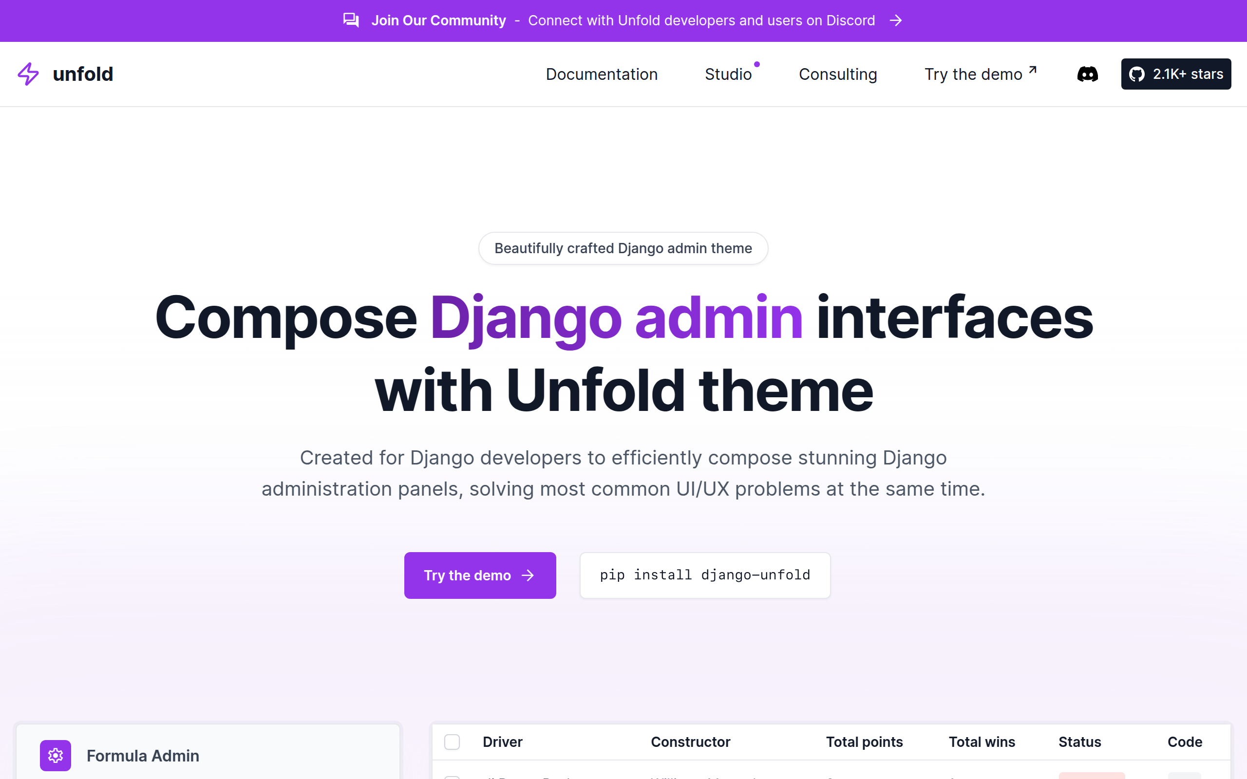 django-unfold preview