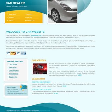 Image for Car Template on template0.com Image for Car Template on template0.com