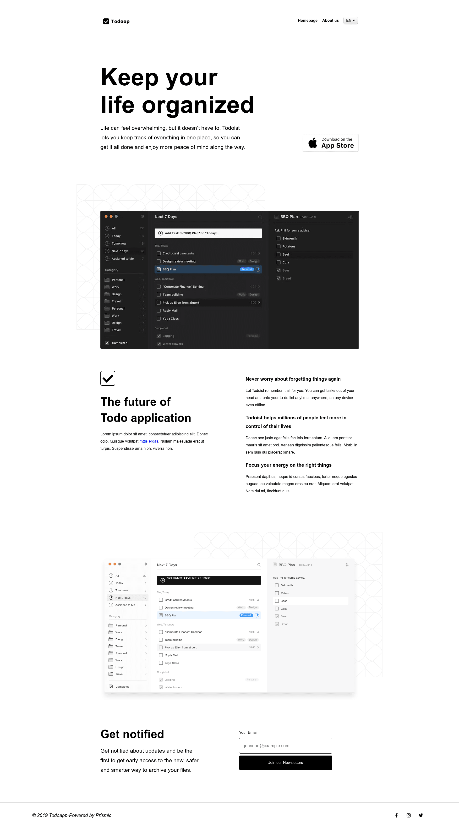 screenshot of Prismic Gatsby Multi-Language Template on template0.com