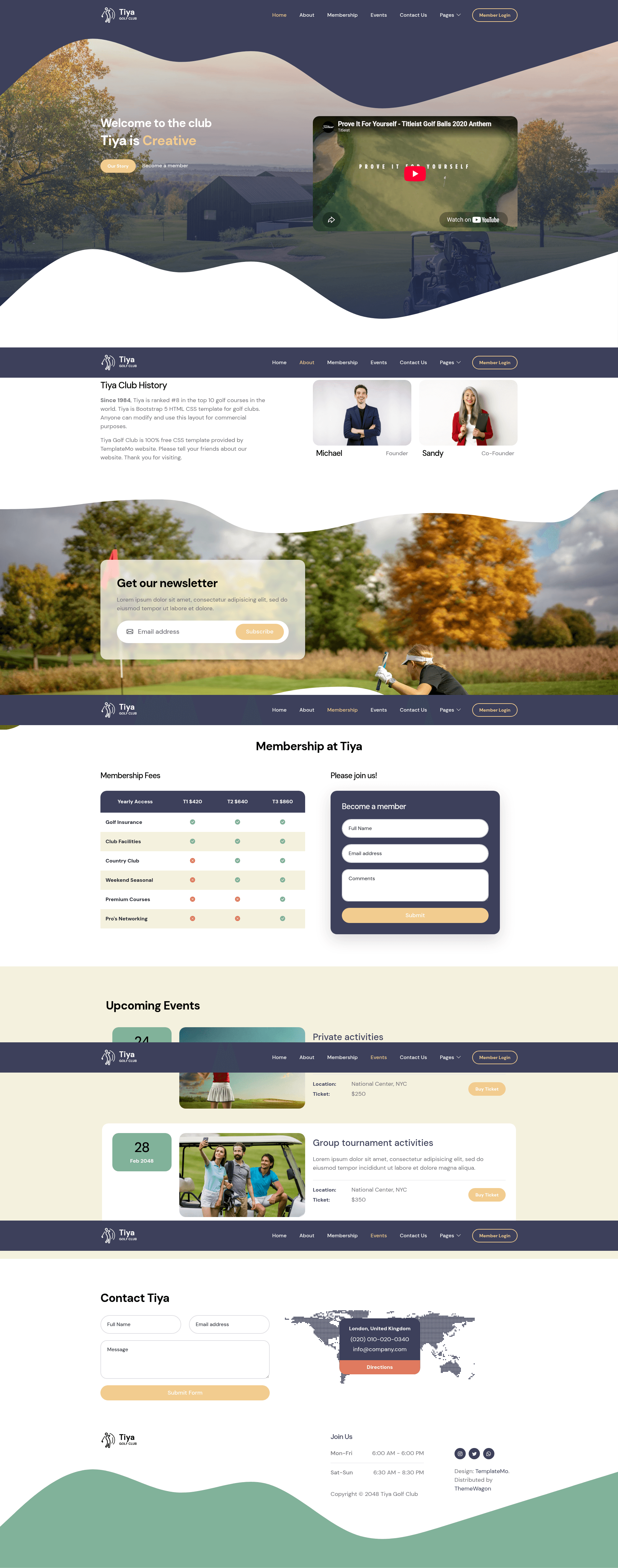 screenshot of Tiya on template0.com
