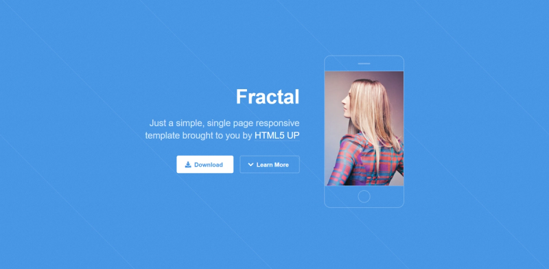 Image for Fractal(personal html template) on template0.com