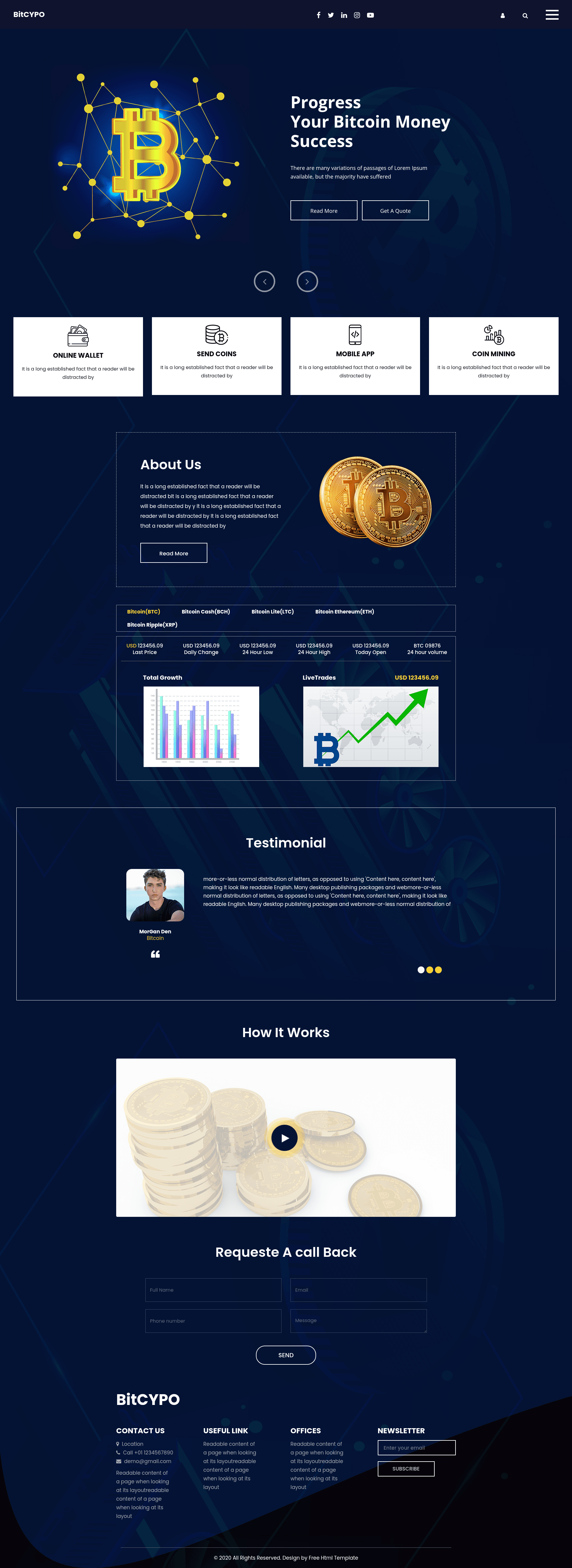 screenshot of Bitcypo on template0.com