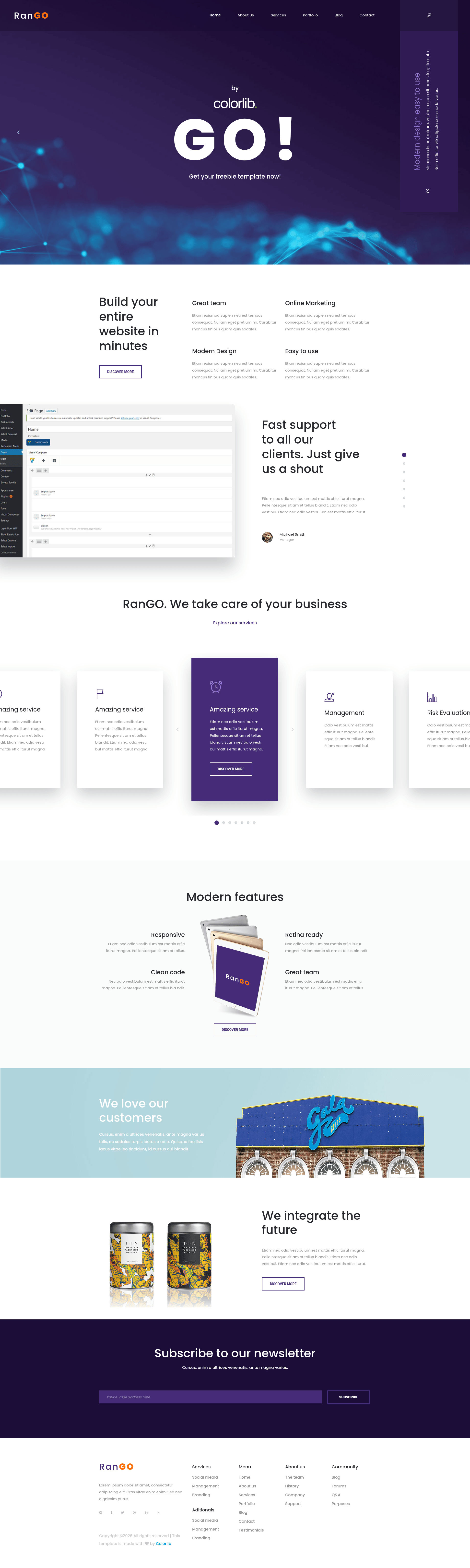 screenshot of Rango – HTML5 and Bootstrap 4 Free Small Business Website Template on template0.com