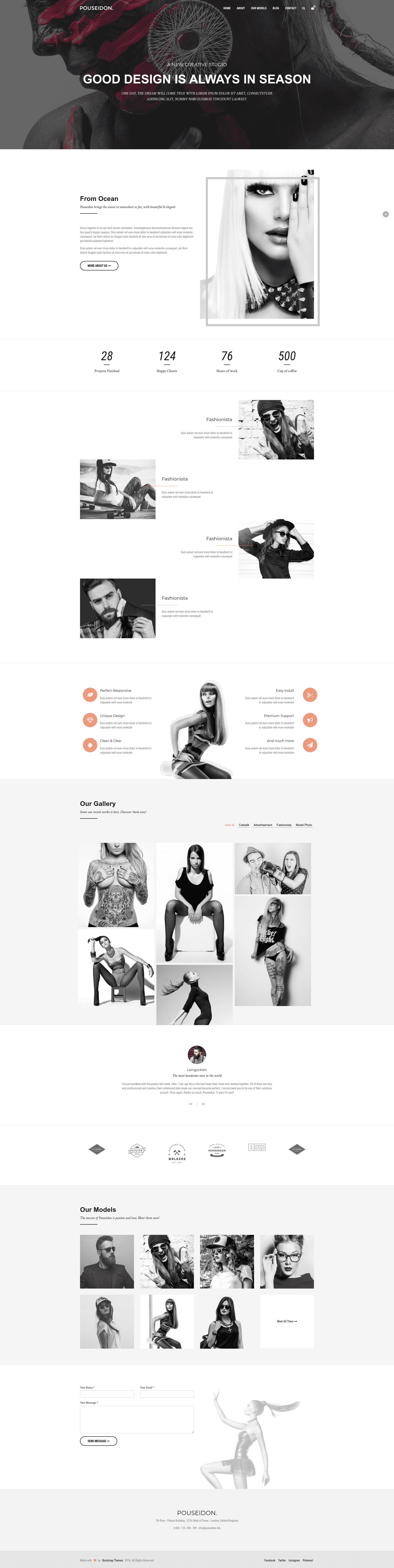 screenshot of Pouseidon on template0.com