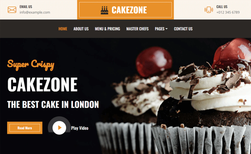 Image for CakeZone on template0.com