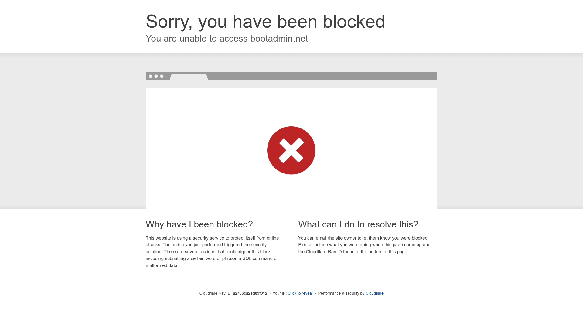 screenshot of BootAdmin on template0.com