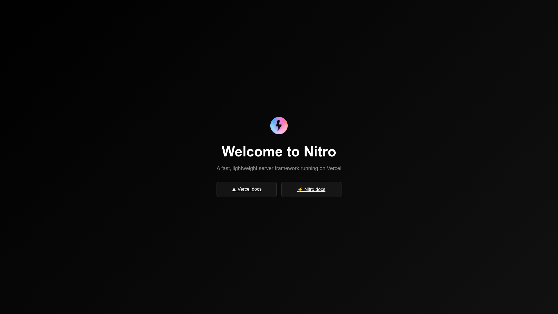 screenshot of Nitro on template0.com