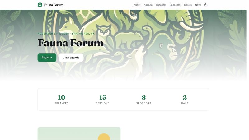 Image for Cloomba Conference Template on template0.com Image for Cloomba Conference Template on template0.com