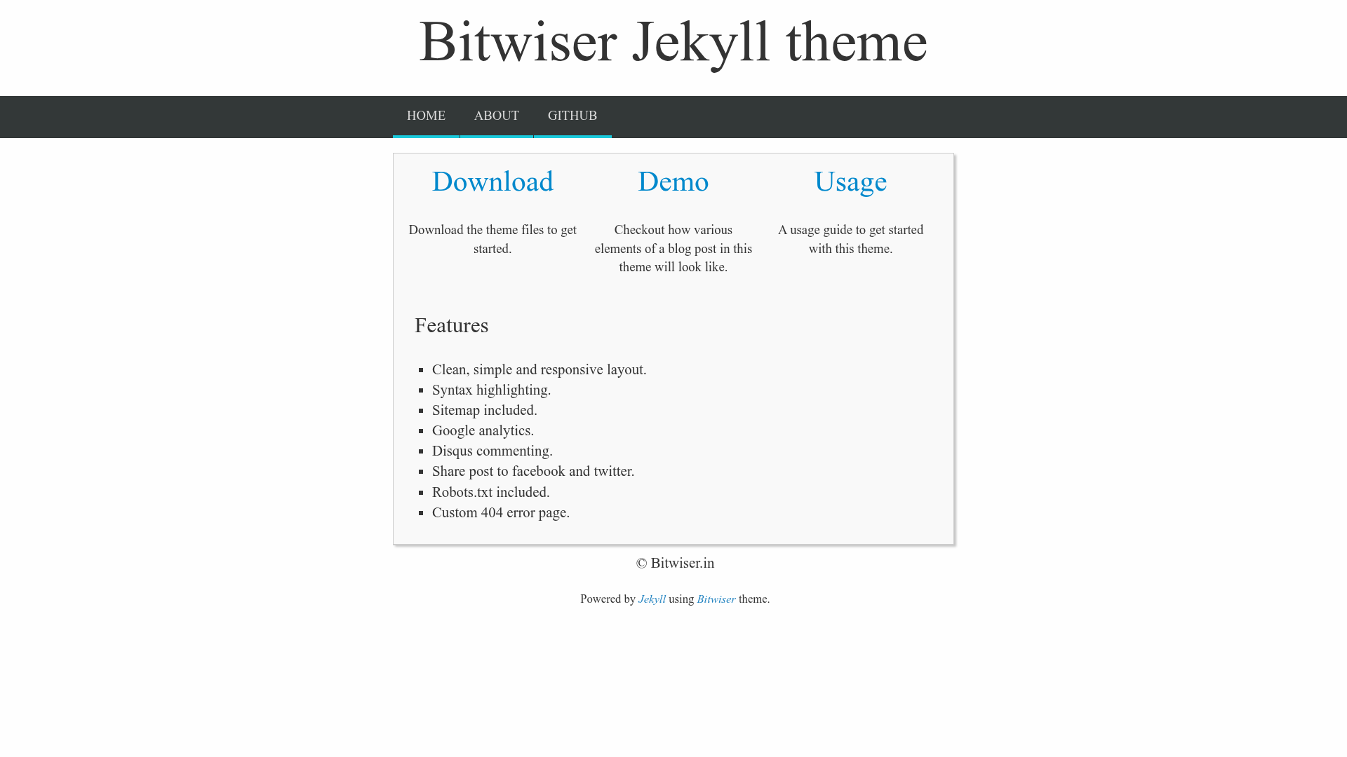 screenshot of Bitwiser on template0.com
