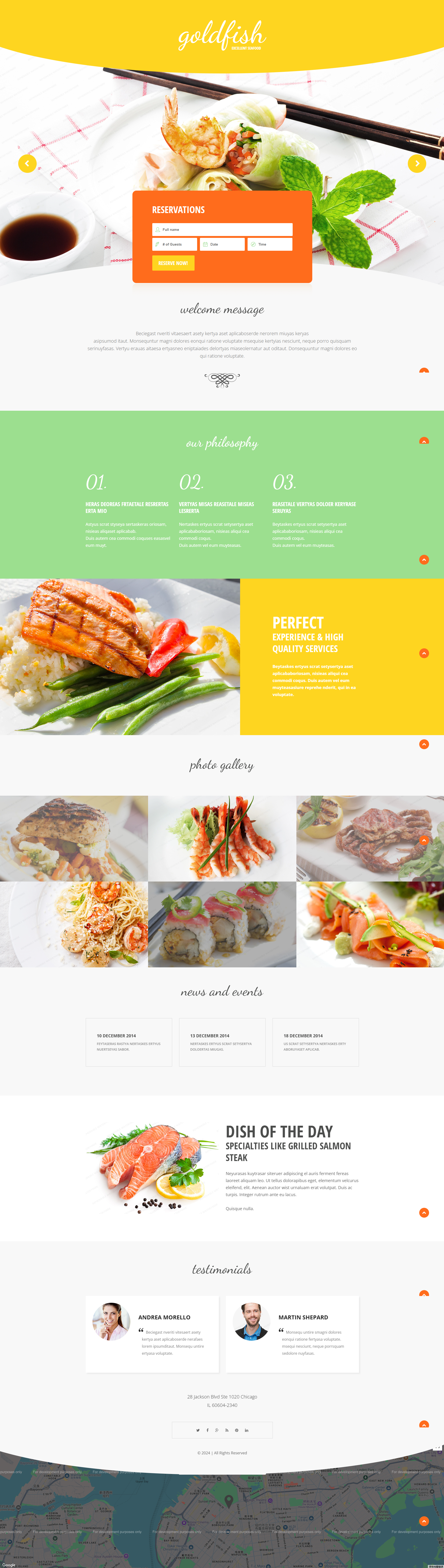 Image for Seafood(hospitality html template) on template0.com