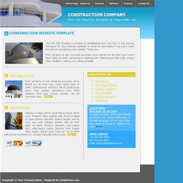Image for Construction Template on template0.com Image for Construction Template on template0.com