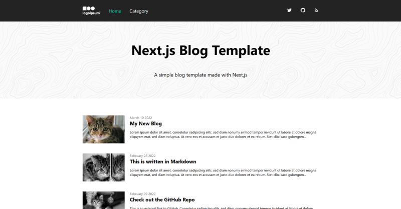 Image for Wwebdev Blog Template(blog nextjs template) on template0.com