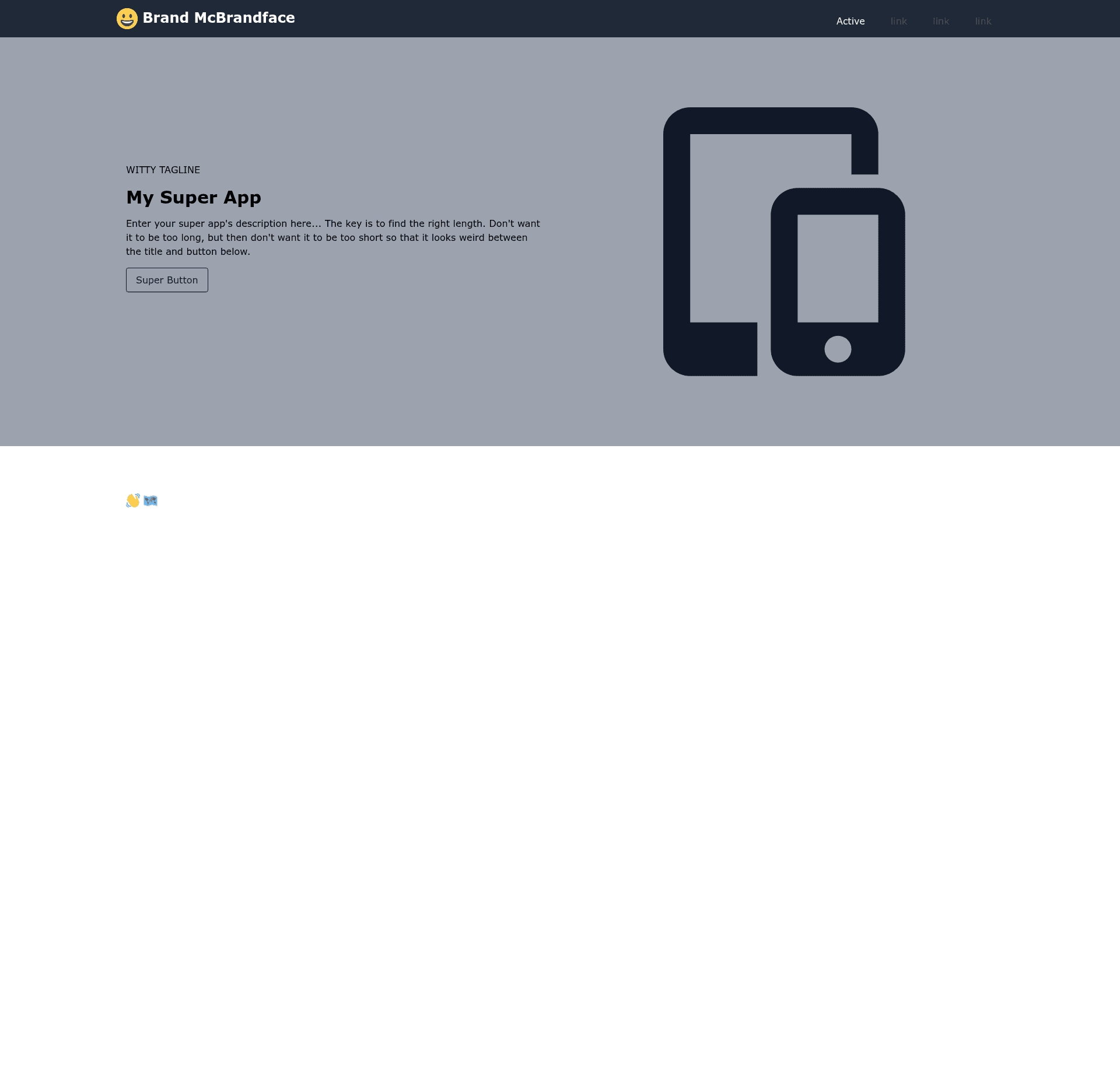 screenshot of Hero Product on template0.com