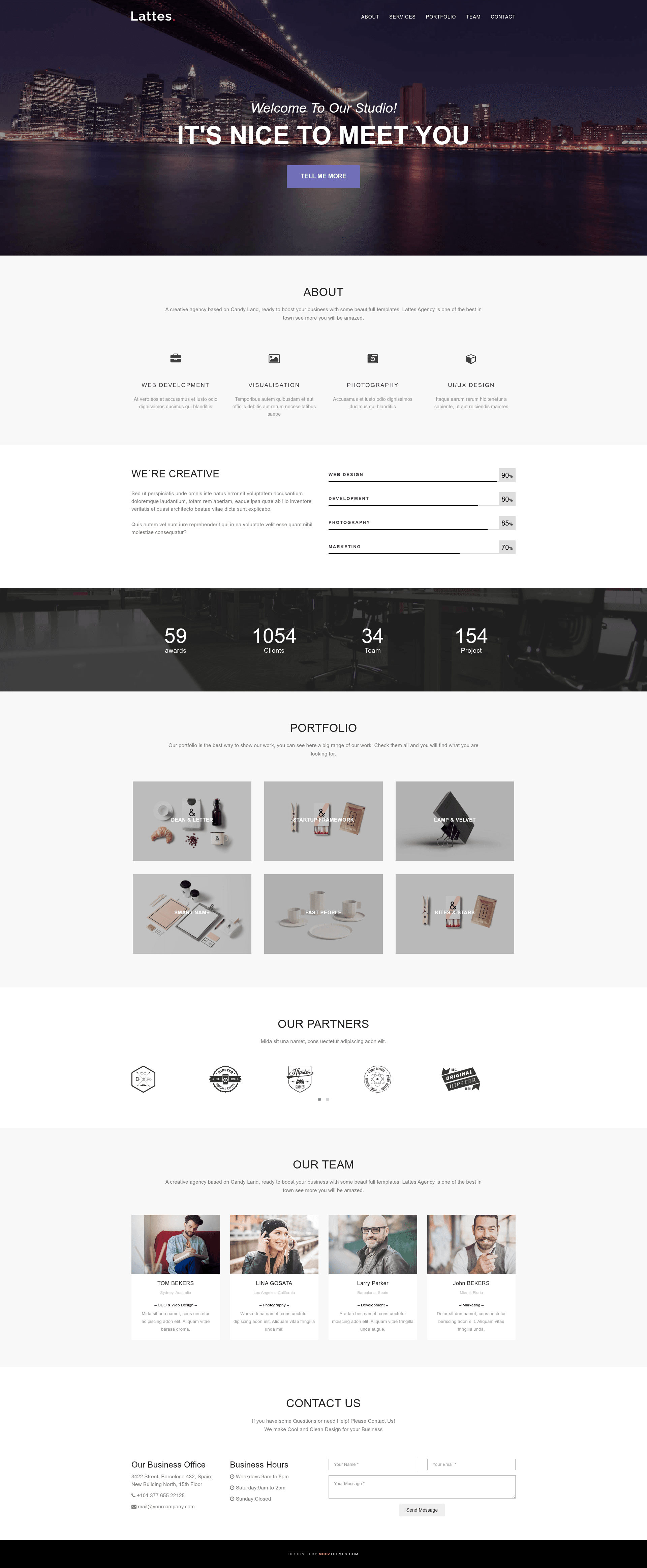 screenshot of Lattes on template0.com