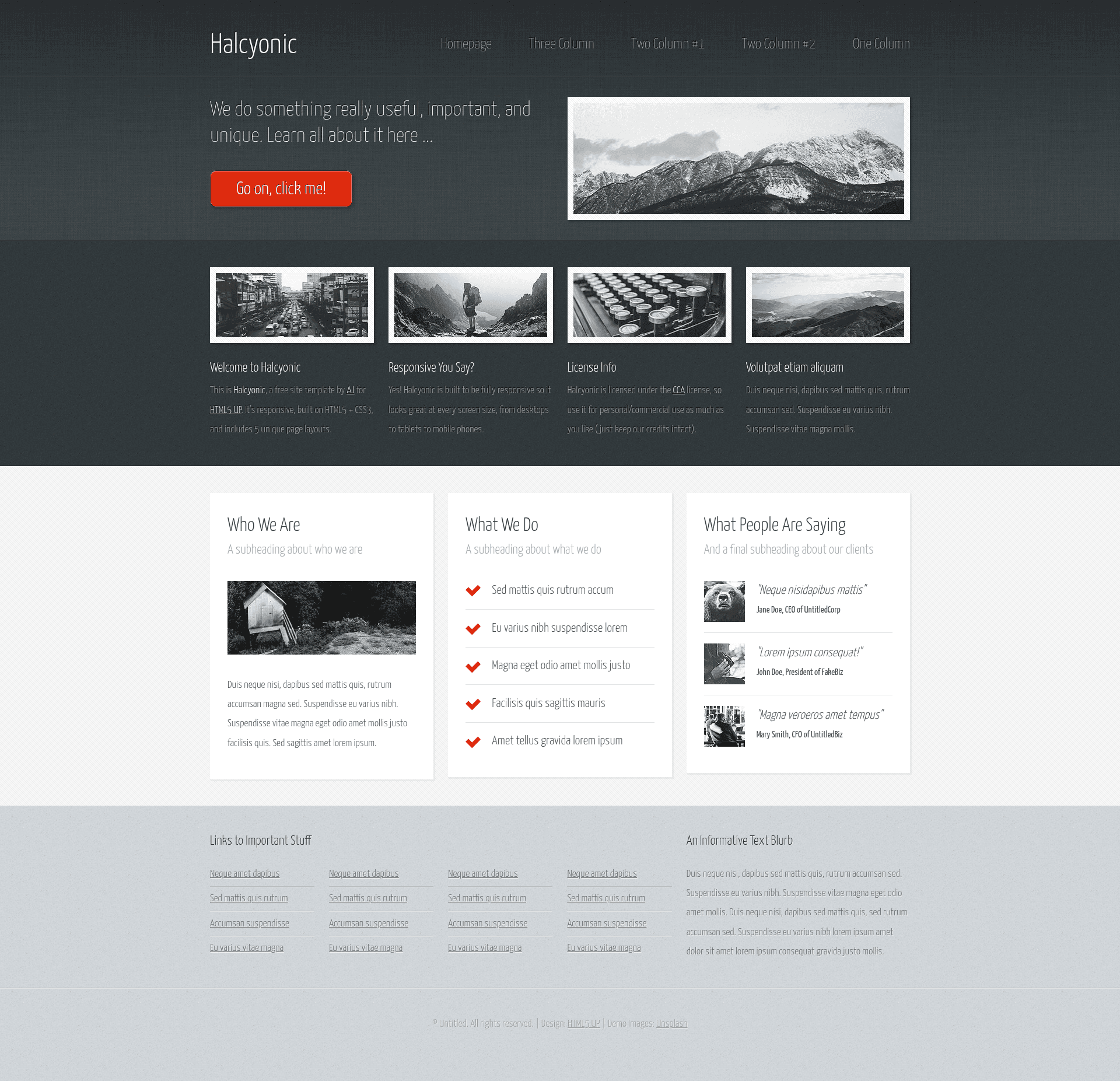 screenshot of Halcyonic on template0.com