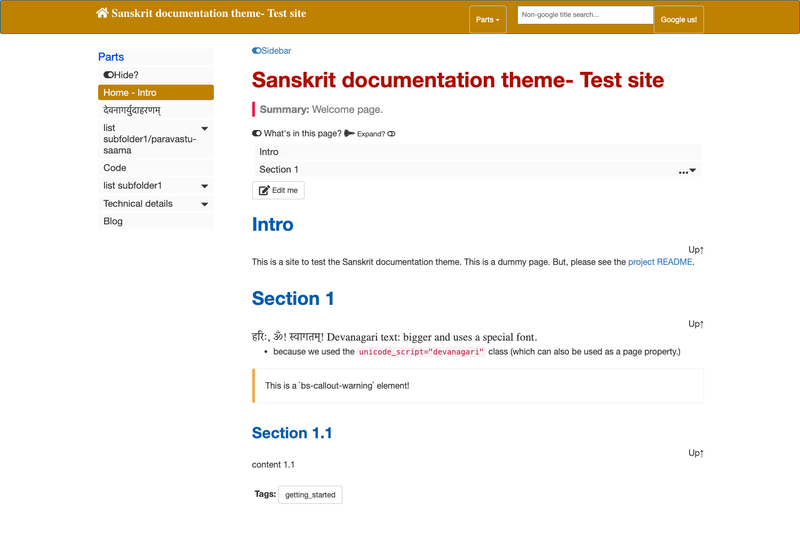 Image for Sanskrit Documentation Theme on template0.com Image for Sanskrit Documentation Theme on template0.com
