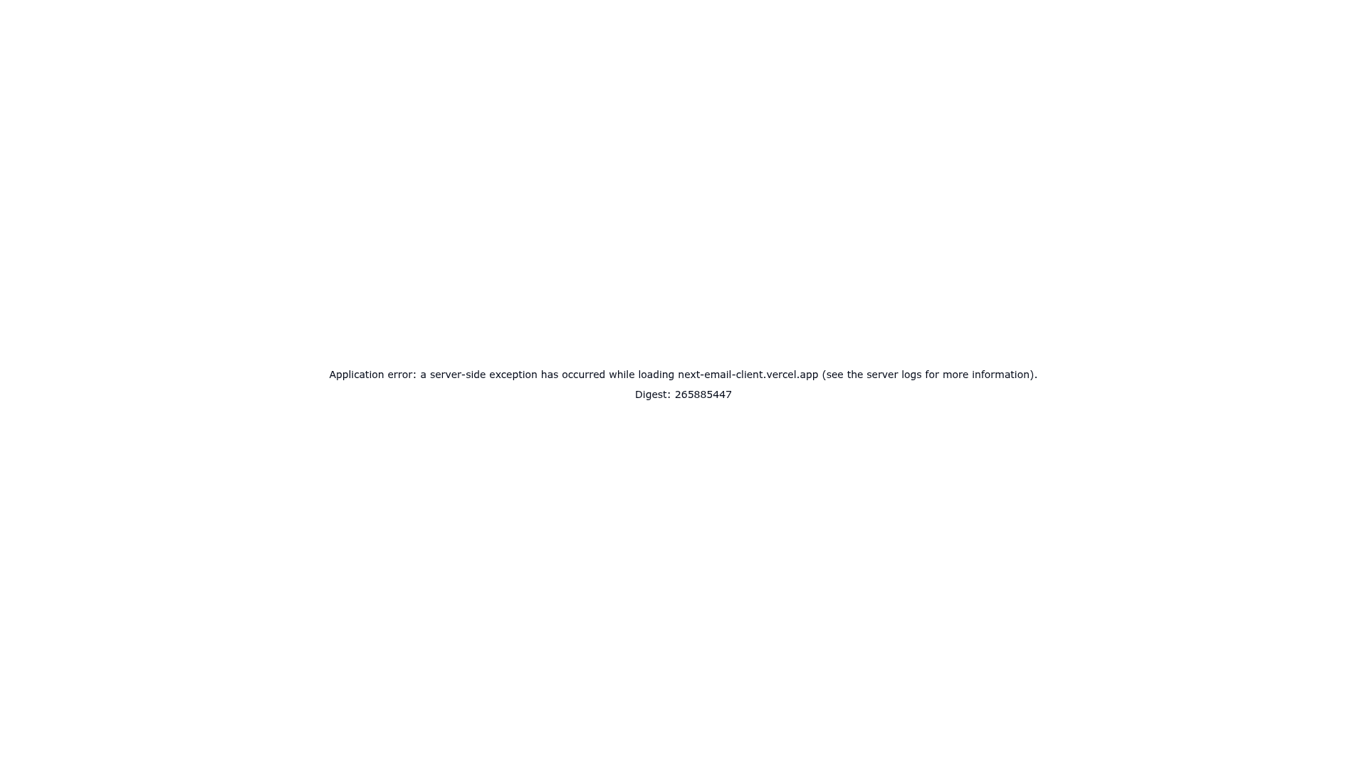 screenshot of Next.js Email Client on template0.com