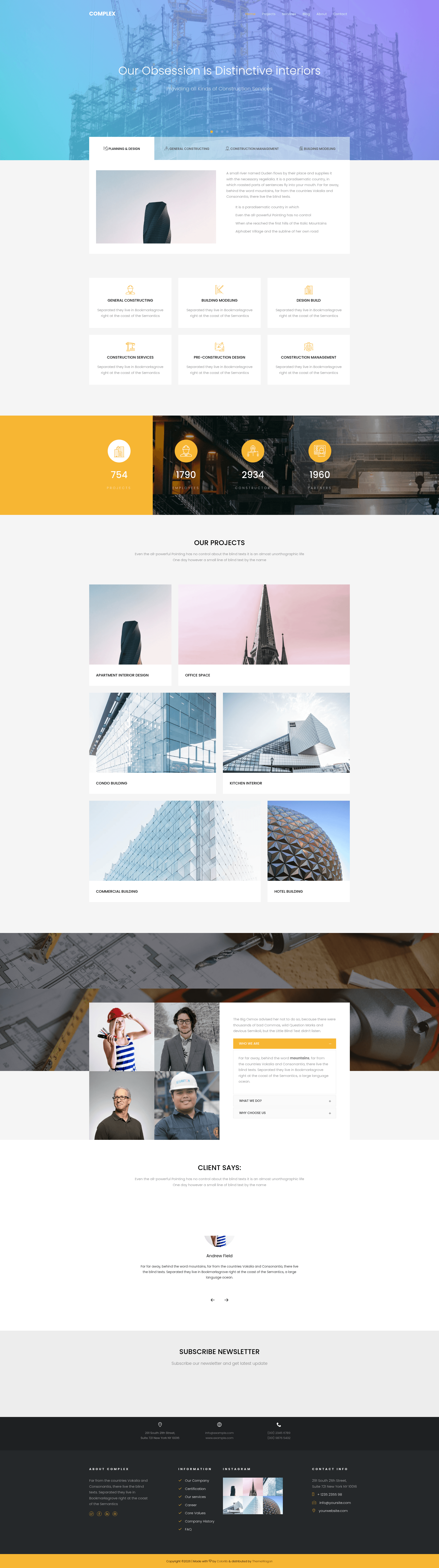 screenshot of Complex on template0.com