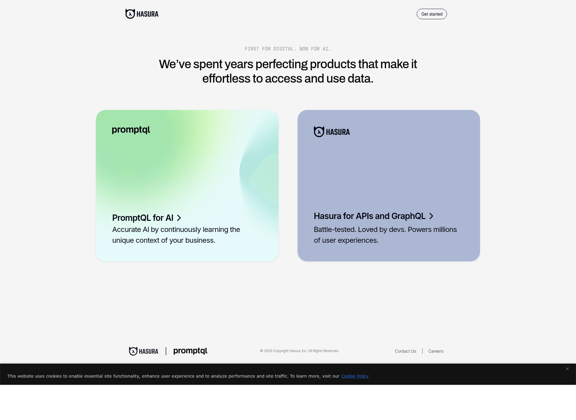 screenshot of Hasura GraphQL Engine on template0.com