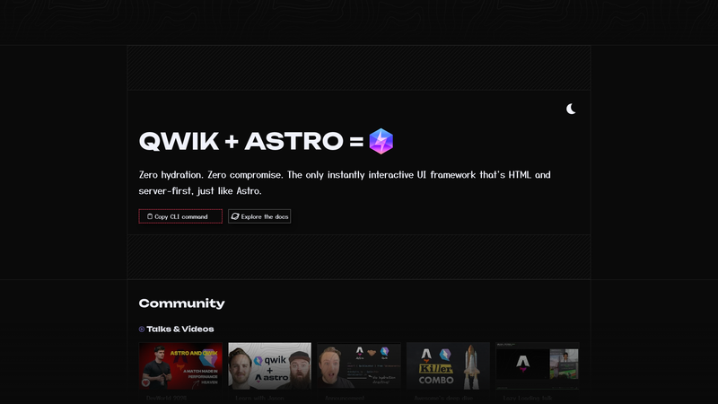 Image for Qwik + Astro on template0.com Image for Qwik + Astro on template0.com